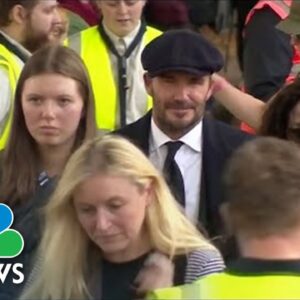 David Beckham Lines Up From 2 a.m. To Pay Royal Respects
