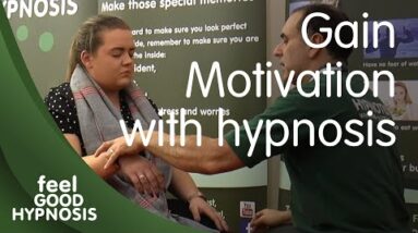 Giving someone motivation to eat better and exercise in live hypnotic change work demo and tutorial