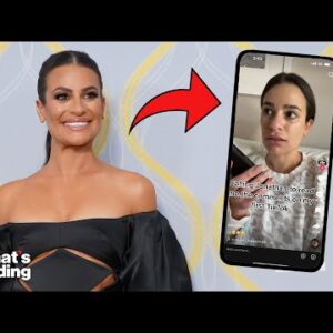 Lea Michele Jokes That She Can’t Read In Viral Video | What's Trending Celeb Scoop