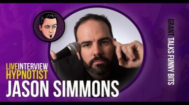 Grant talks funny bits with Hypnotist Jason Simmons