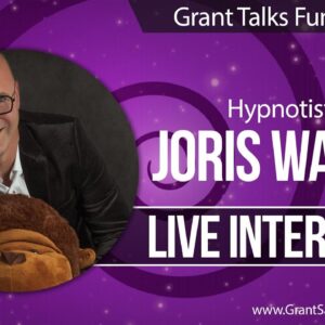 Grant talks funny bits with Hypnotist Joris Waayer