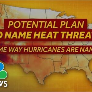 Heat Threats May Start Being Categorized Similar To Hurricanes