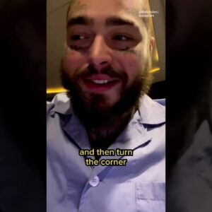 #PostMalone Falls Through The Stage