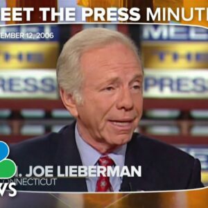 Sen. Lieberman After Becoming Independent: 'I’m Going To Continue To Do What I Have Always Done'