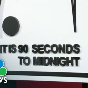 Doomsday clock ticks in at 90 seconds to midnight
