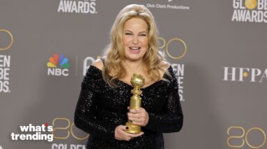 Jennifer Coolidge Took Over The Golden Globes | What's Trending Celeb Scoop