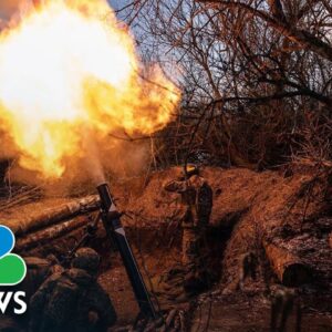 Video shows Ukrainian mortar team targeting Russian positions near Bakhmut