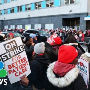 Thousands of NYC nurses enter second day of strikes over pay, staffing