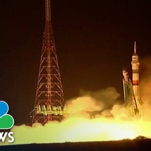 Russian spacecraft launched to ISS to bring back stranded crew