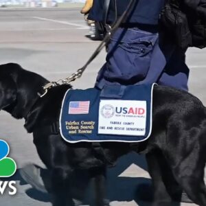 U.S. search and rescue teams arrive in Turkey to help earthquake relief