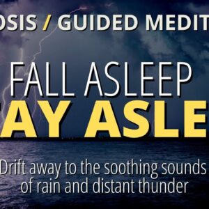 Hypnosis To Fall Asleep Stay Asleep (Strong!) | Relax To Soothing Rainfall | Black Screen