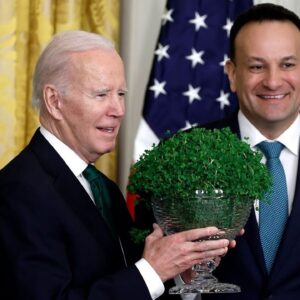 Biden cheers unity with Ireland’s Taoiseach Varadkar for St. Patrick’s Day