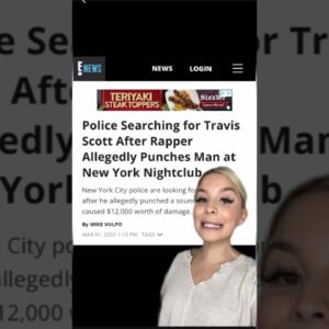 Police Looking For Travis Scott Following Altercation In NYC | What's Trending In Seconds | #Shorts