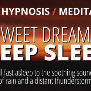 Sleep Hypnosis With Soft English Voice (Strong) | Black Screen Experience