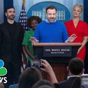 'Ted Lasso' cast discusses mental health at White House briefing