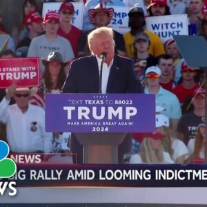 Trump holds first 2024 presidential campaign rally in Texas