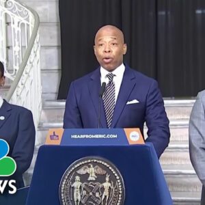 ‘Control yourselves’ warns NYC mayor ahead of Trump arraignment