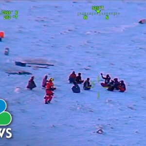 Fishermen rescued after being stranded for six days on a barren island off Australia