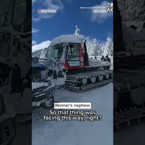Video shows aftermath of #JeremyRenner snowplow #accident