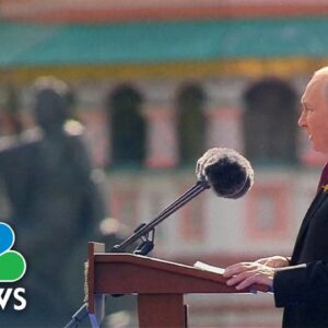 Putin claims 'real war' is being waged against Russia during his Victory Day speech