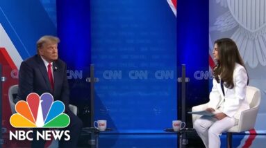 Trump doubles down on 2020 fraud claims during presidential town hall